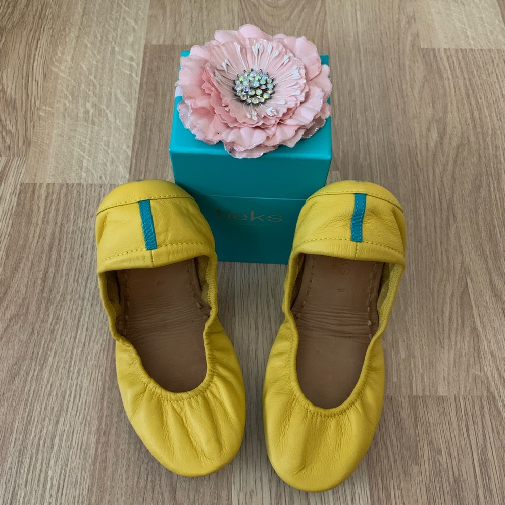 COPY - Tieks Mustard Yellow Flats